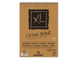 Album spiralato lato corto XL A4,90 gr 120 fogli extra white - 682