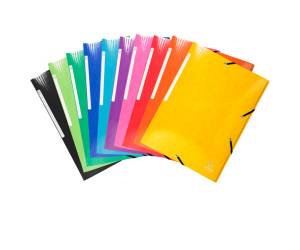 Cartella 3 lembi con elastico angolare Iderama A4 dorso 3,5 cm 10 colori assortiti - 769