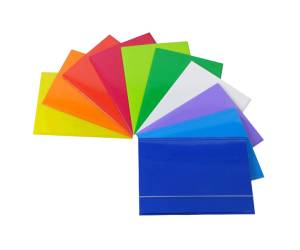 Cartellina con elastico cartone plastificato 3 lembi 25 x 34 cm Queen - 800