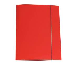 Cartellina con elastico cartone plastificato 3 lembi 25 x 34 cm rosso Queen Starline OD0032LBXXXAE02 - 797