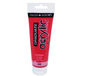 Colore acrilico fine Graduate 120 ml cremisi - 24435
