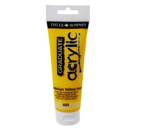 Colore acrilico fine Graduate 120 ml giallo cadmio imitazione - 24429