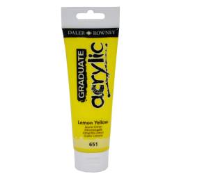 Colore acrilico fine Graduate 120 ml giallo limone - 24438