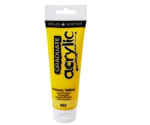 Colore acrilico fine Graduate 120 ml giallo primario - 24430