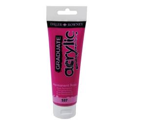 Colore acrilico fine Graduate 120 ml rosa permanente - 24439