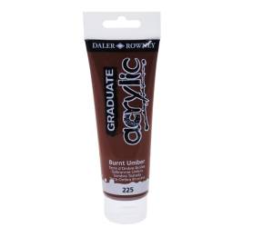 Colore acrilico fine Graduate 120 ml terra d ombra bruciata - 24445