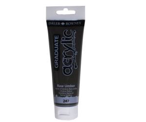 Colore acrilico fine Graduate 120 ml terra d ombra naturale - 24447