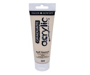Colore acrilico fine Graduate 120 ml titanium buff - 24469