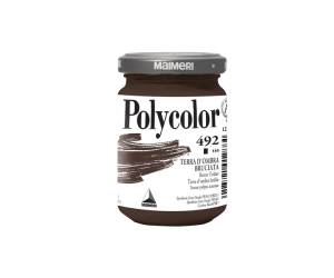 Colore vinilico Polycolor 140 ml terra d ombra bruciata - 24610