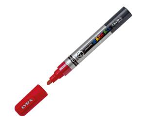 Marcatore a base d acqua Graduate Mark All punta tonda 2 mm rosso - 24543