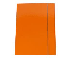 Cartellina con elastico - cartone plastificato - 3 lembi - 25 x 34 cm - arancio - conf. 10 pezzi - Queen Starline - OD0032LBXXXAE07 - 8025133106568 - DMwebShop