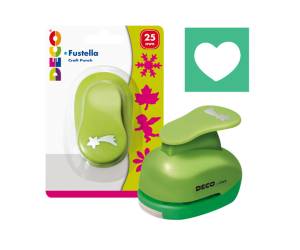 Fustella - motivo cuore - dimensione sagoma 25 mm - Deco - 04827 - 8004957048278 - DMwebShop