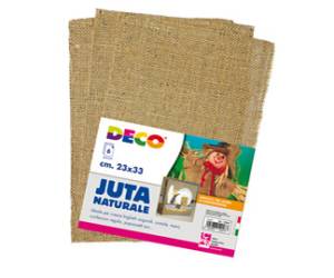 Juta naturale - 23 x 33 cm - conf. 6 pezzi - Deco - 12247 - 8004957122473 - DMwebShop