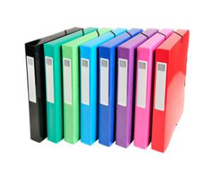 Scatola archivio box Iderama - dorso 40 mm - A4 - 8 colori assortiti - conf. 8 pezzi - Exacompta - 59929E - 3130630599296 - DMwebShop