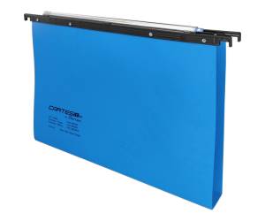 Cartella sospesa Cartesio PP - cassetto - PPL - interasse 39 cm - fondo U - 37 x 25 cm - blu - conf. 25 pezzi - Bertesi - 500/395 3-A3 - 89335A - DMwebShop