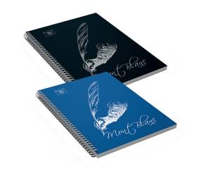 Blocco notes - spiralato sul lato lungo - 1 rigo - 22,3 x 28 cm - 80 gr - 70 fogli - conf. 5 pezzi - Pigna - 02306881R - 8005235184008 - DMwebShop