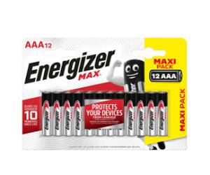 Pile stilo AAA - 1,5 V - Max - blister 12 pezzi - Energizer - E301530400 - 7638900438031 - DMwebShop