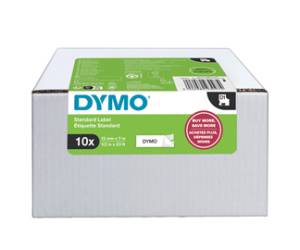 Nastri D1 - 12 mm x 7 mt - nero-bianco - value pack 10 pezzi - Dymo - 2093097 - 3026980930974 - DMwebShop