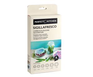 Coperchi in silicone Sigillafresco - set 6 pezzi - Perfetto - 29013 - 8052474290137 - DMwebShop
