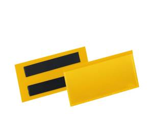 Buste identificazione magnetica - 100 x 38 mm - giallo - conf. 50 pezzi - Durable - 1741-04 - 4005546996967 - DMwebShop
