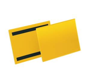 Buste identificazione magnetica - A5 orizzontale - giallo - conf. 50 pezzi - Durable - 1743-04 - 4005546997162 - DMwebShop