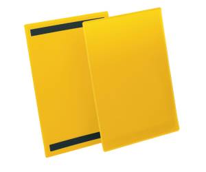 Buste con bande magnetiche - A4 - verticale (223 x 313 mm) giallo - conf.50 pezzi - Durable - 1744-04 - 4005546996998 - DMwebShop