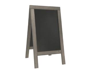 Lavagna Sandwich Nature - legno grigio - 131 x 72,7 x 72 cm - Securit - SBS-NG-135 - 8719075287729 - DMwebShop