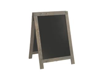 Lavagna Sandwich Nature - legno grigio - 85 x 54,5 x 44 cm - Securit - SBD-NG-85 - 8719075287736 - DMwebShop