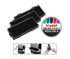Tamponi 6/9512 - nero - blister 3 pezzi - Trodat - 151585. - 190084515856 - DMwebShop