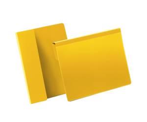 Buste identificative con aletta pieghevole A5 orizzontale giallo - 6040