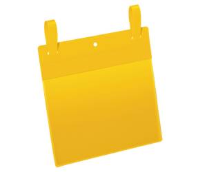 Buste identificative con fascette di aggancio A5 orizzontali giallo - 6043