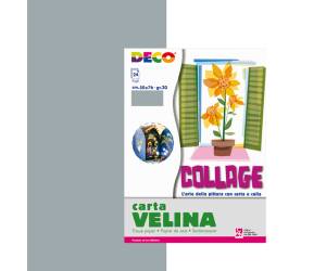 Carta velina 50 x 76 cm argento busta 24 fogli - 8788