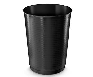 Cestino gettacarte altezza 49 - 5 cm diametro 38 cm 40 lt nero - 1806