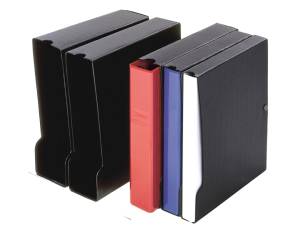 Custodia per raccoglitore 100 dorso 13,5 cm nero - 1729