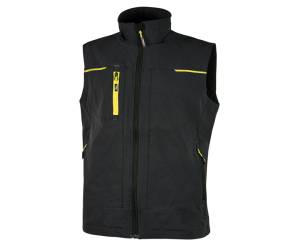 Gilet da lavoro Saturn nero giallo taglia L - 10453