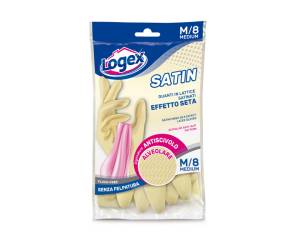 Guanti in lattice Satin taglia M crema - 11899