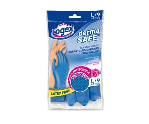 Guanti in nitrile Dermasafe taglia L blu - 11840
