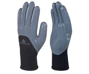 Guanti per protezione meccanica VE715GR maglia di poliestere palmo nitrile taglia 10 grigio - 11693