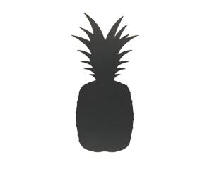 Lavagna da parete Silhouette forma ananas 49,3 x 23,6 cm nero - 5244