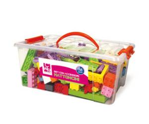 Mattoncini e accessori Midi da costruzione in ABS colori assortiti bauletto da 188 pezzi - 9022