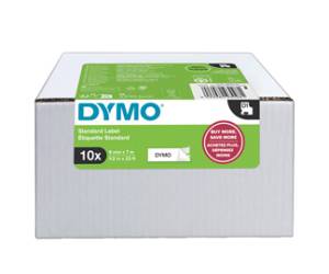 Nastro D1 standard 458030,19 mm x 7 mt PL nero bianco value pack 10 pezzi - 3381