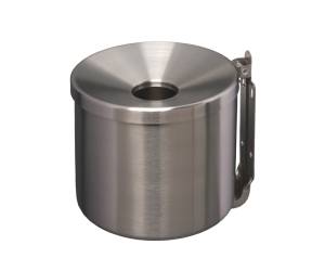 Posacenere murale Nido diametro 16 cm H 14 cm 2 lt acciaio inox - 7972