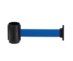 Segnapercorso murale Alfa Mural nero diametro 6 cm con nastro blu da 200 cm - 5901