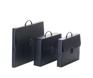 Valigetta Polionda Every Line Total Black 27x37,5 cm dorso 8 cm - 8054