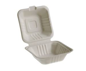 Vaschette Hamburger box Take Away Bio 15 x 15 cm - 3789