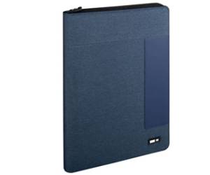 Portablocco - tessuto - blu - 26 x 34 cm - City Time - 61740. - 8002787617404 - DMwebShop