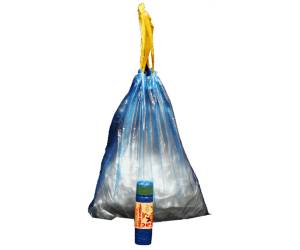 Sacchi - 50 x 60 cm - 30 lt - 13 micron - con maniglie - azzurro - conf. 15 pezzi - Rolsac - 10189 - 8010405000200 - DMwebShop