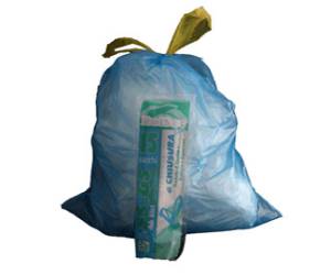 Sacchi - 55 x 65 cm - 44 lt - 16 micron - con maniglie azzurro - conf. 15 pezzi - Rolsac - 10191 - 8010405000446 - DMwebShop