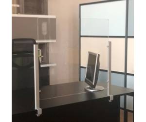 Schermo protettivo da scrivania Slim - con morsetto in alluminio - 65 x 107 cm - Studio T - 1605056 - DMwebShop