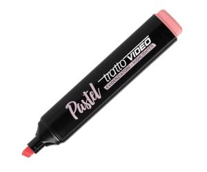 Evidenziatore Video Pastel punta a scalpello 1,0,5,0 mm rosa pastel - 16350